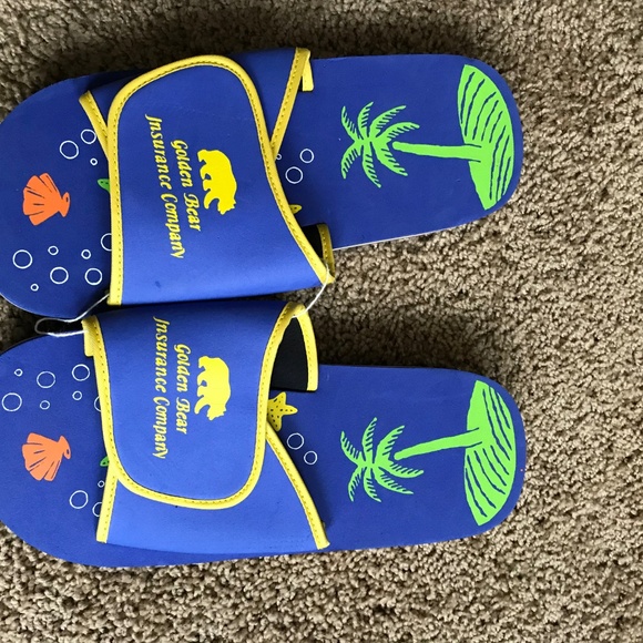 Neet Feet Athletic Slide Sandal Blue Slides - Picture 2 of 5